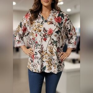 NorthStyle Multicolor Floral Blouse Pit 29 L 32